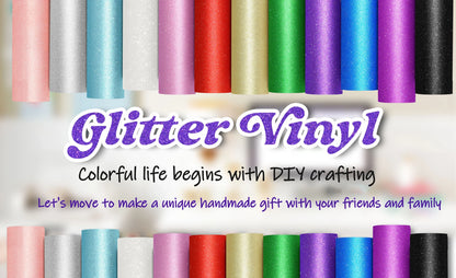 Vinyle adhésif TeckWrap pailleté - Or champagne | Durable et facile à découper | Parfait pour les projets d'artisanat !