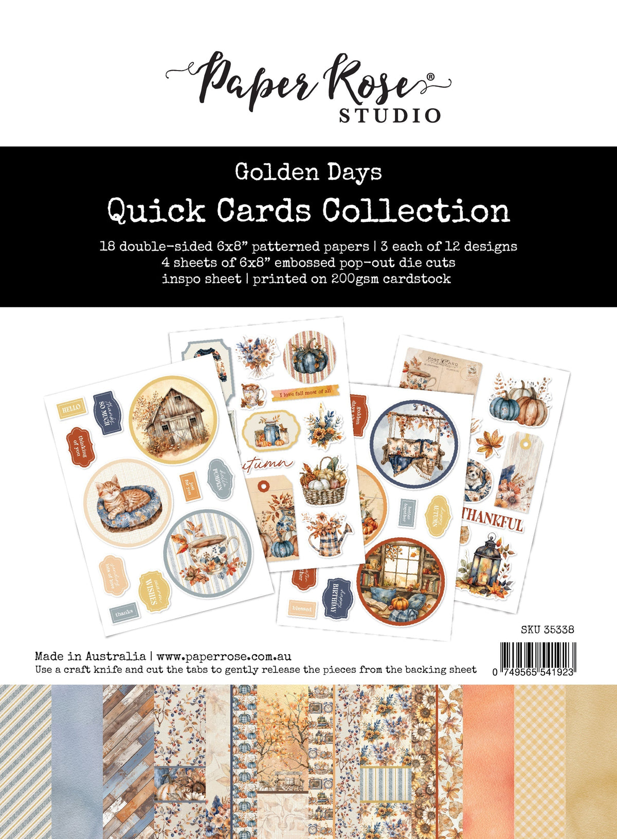 Collection de cartes rapides Golden Days 35338