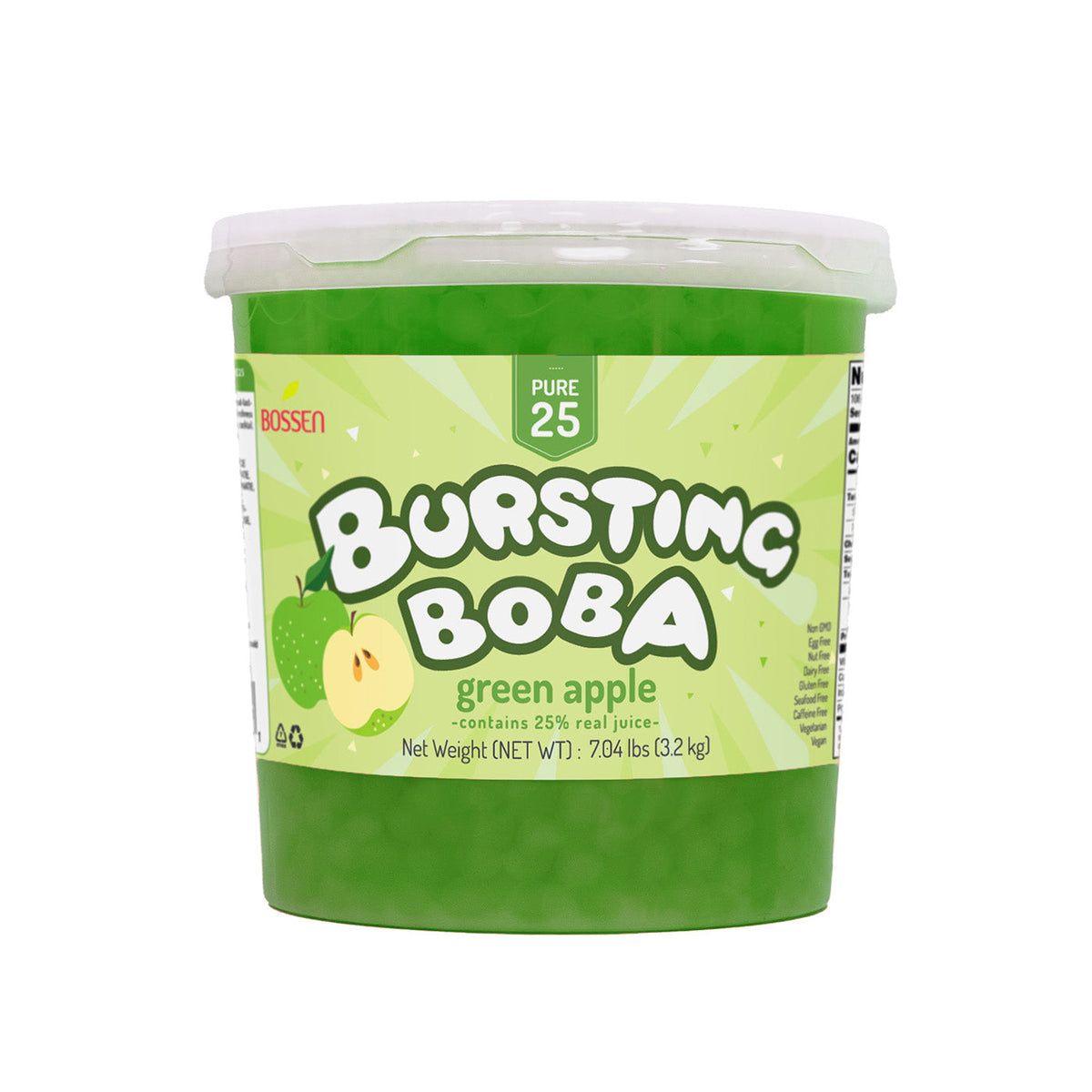 Green Apple Bursting Boba Pure25- Popping Boba - Bossen - Canada - Ships Free Within Canada on Orders Above CAD $199