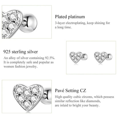925 Sterling Silver Star And Butterfly Stud Earrings - Delicate And Fine Jewelry
