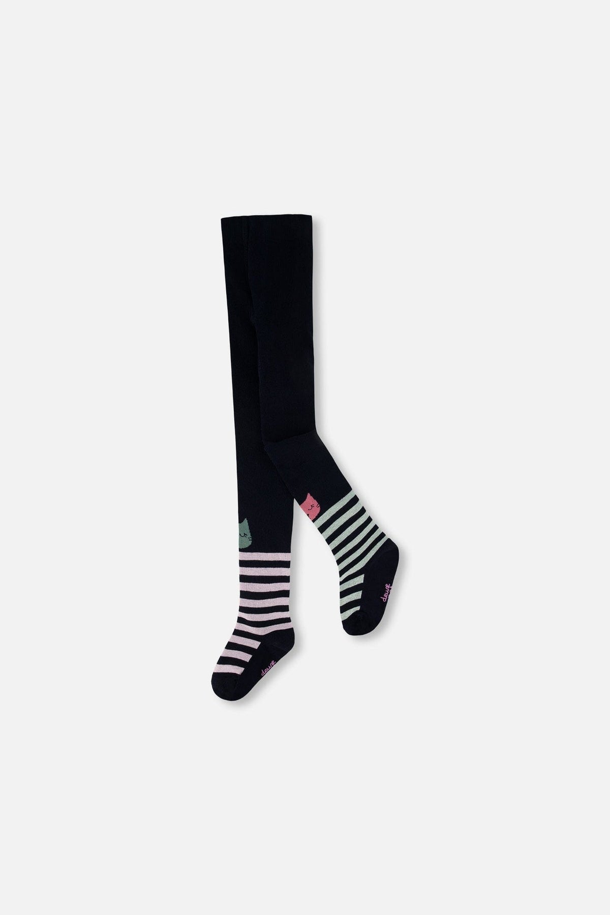 Knit Tights Dark Blue
