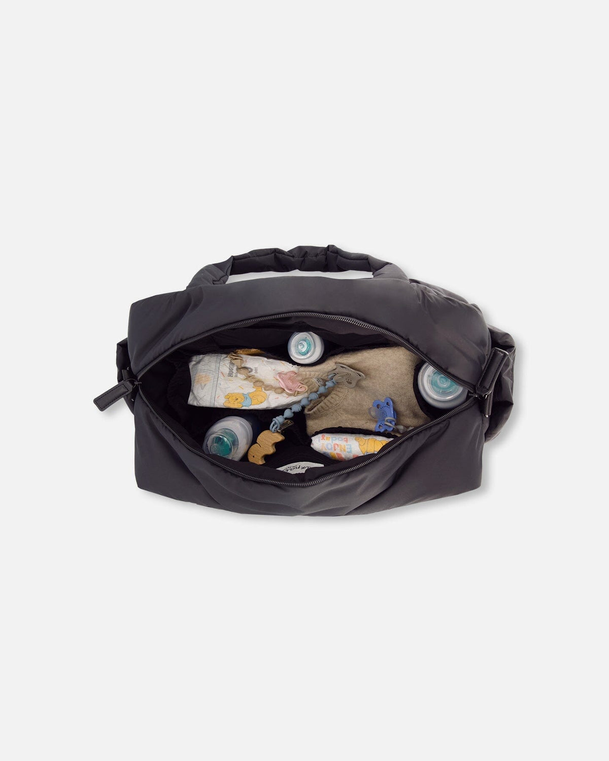 Sac à langer avec matelas à langer inclus Noir