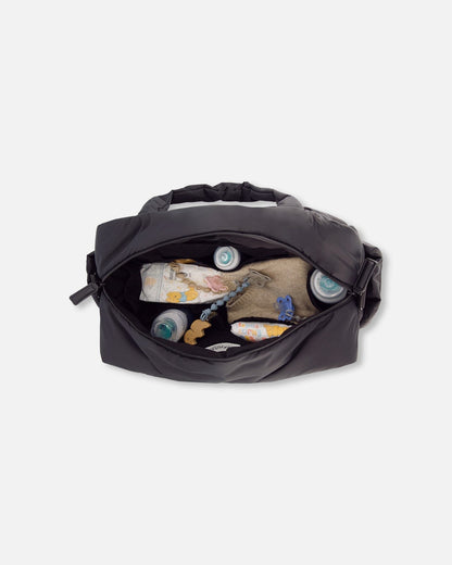 Sac à langer avec matelas à langer inclus Noir