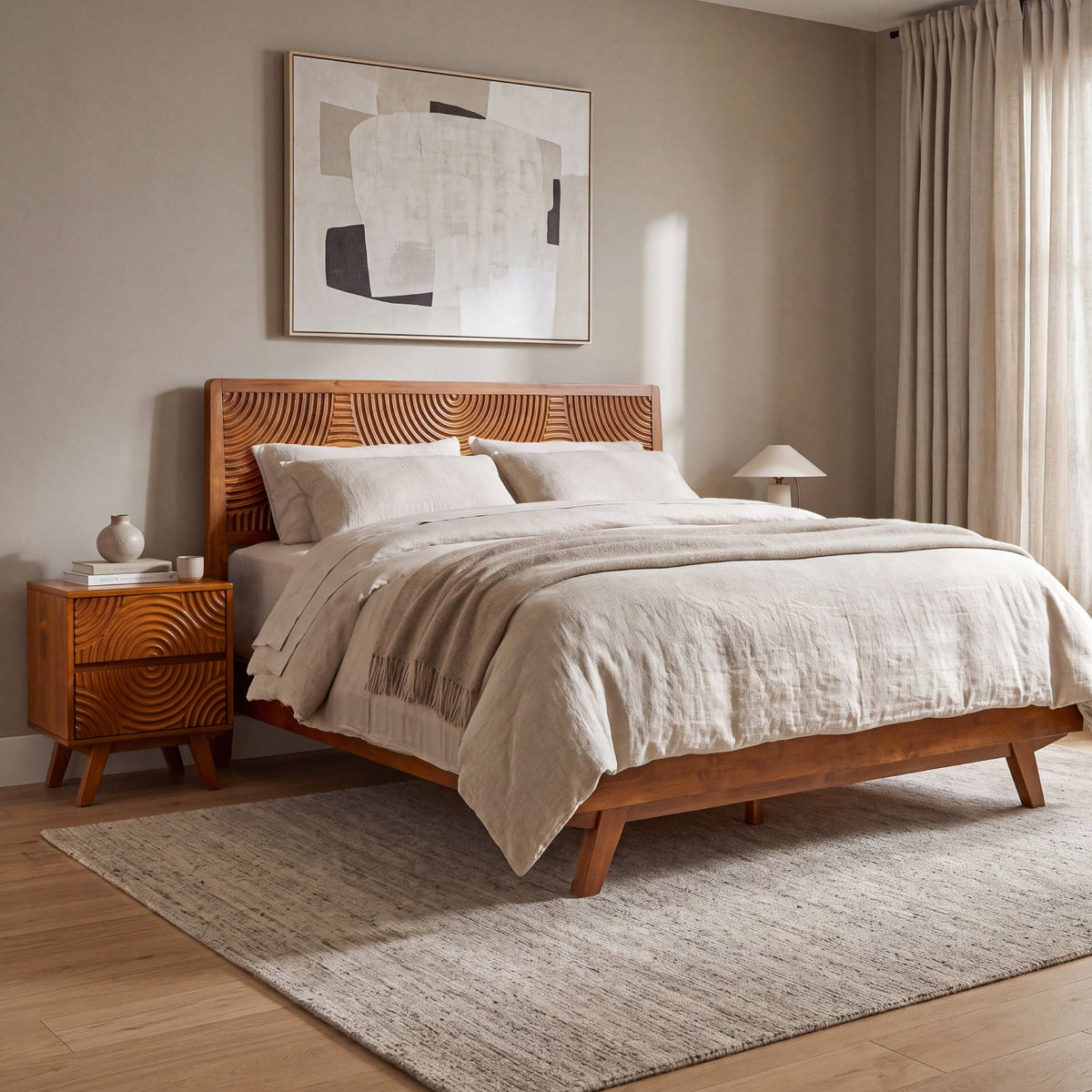 Harmony Solid Wood Bed Frame
