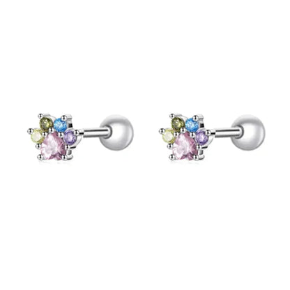 925 Sterling Silver Star And Butterfly Stud Earrings - Delicate And Fine Jewelry