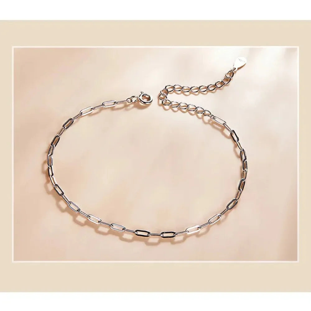 Bracelet chaîne câble en argent sterling 925 plaqué or