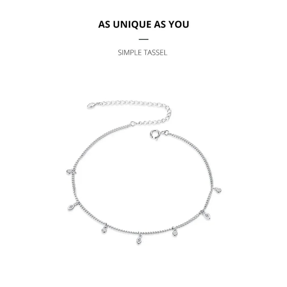 La Cheville à Grelots Minimaliste en Argent Sterling 925