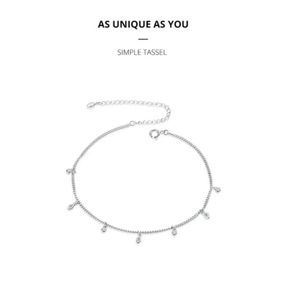 La Cheville à Grelots Minimaliste en Argent Sterling 925