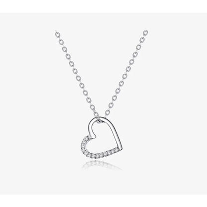 Collier à Chaîne en Argent Sterling 925 Véritable pour Femme - Bijoux Fins 46 cm