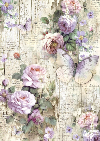 Papier de soie A4 6 pièces Papillons Fantaisistes