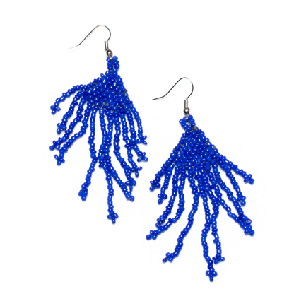 Boucles d'oreilles pendantes perlées