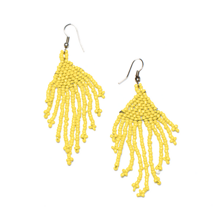 Boucles d'oreilles pendantes perlées