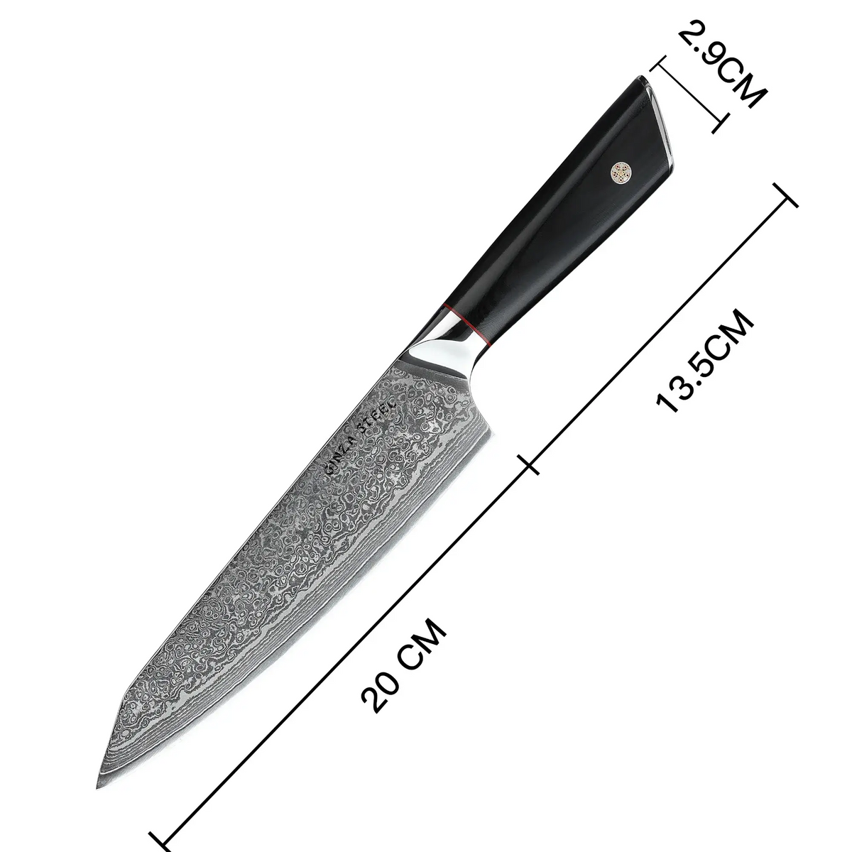 HAGAKURE 21 | Couteau de Chef 20 cm - Acier AUS 10 à 67 couches