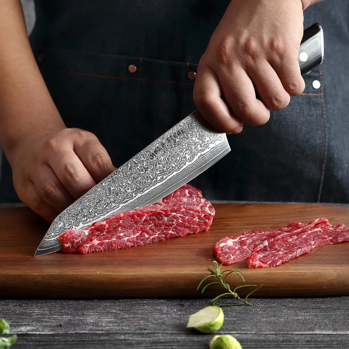 HAGAKURE 21 | Couteau de Chef 20 cm - Acier AUS 10 à 67 couches
