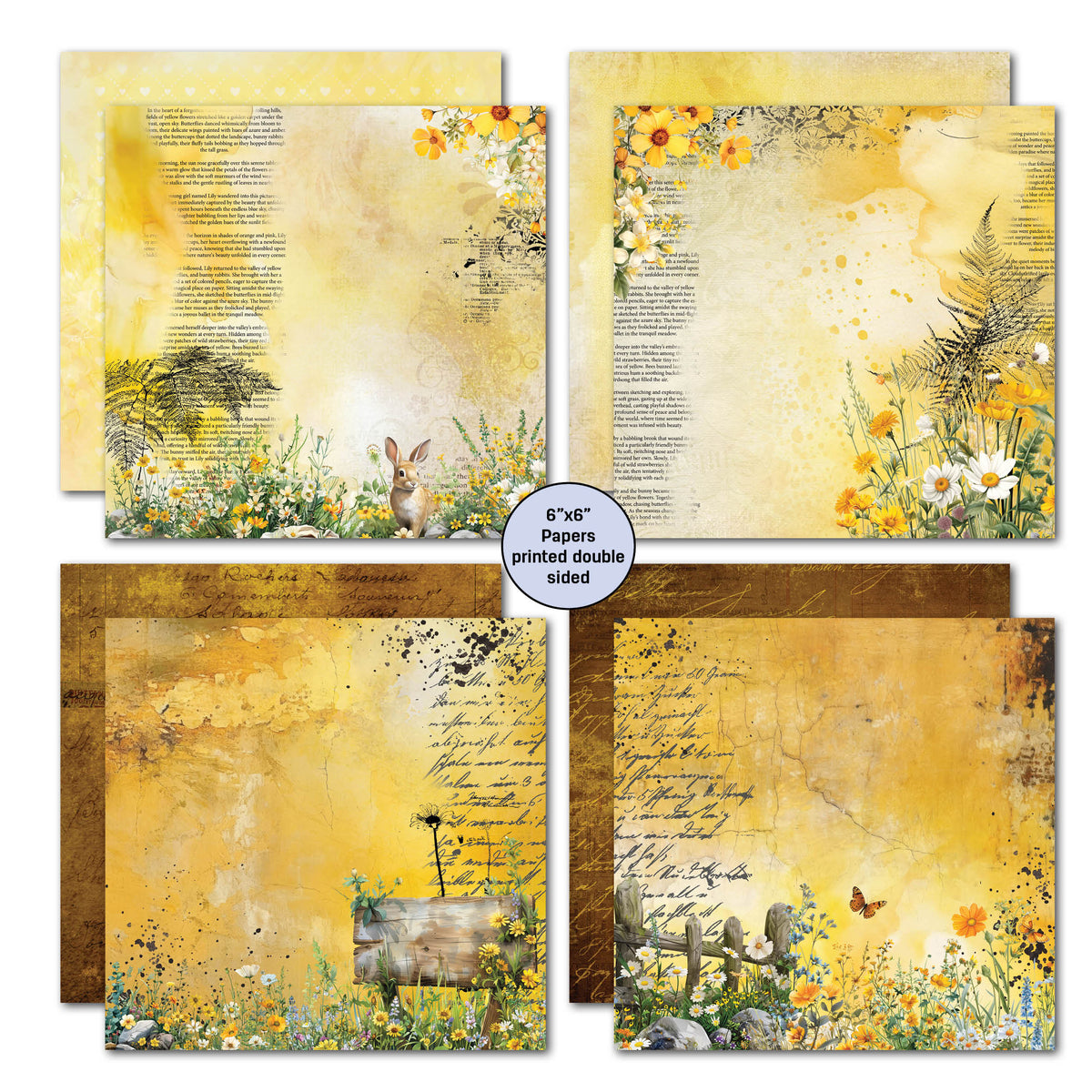 3Quarter Designs Hey Buttercup 6x6 Paper Pack