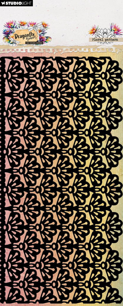 HE Masque Motif Floral Libellule Rêves 105x210x1mm 1 Pièces