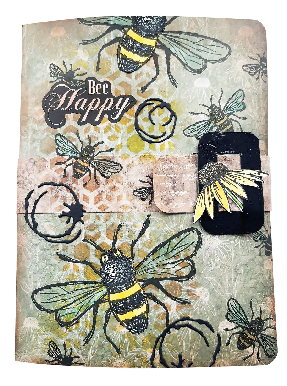 HE Clear Stamp Floral Bits Sweet Bee Memories 16 PC