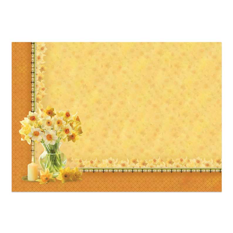 Parure de décoration printanière - Belles jonquilles