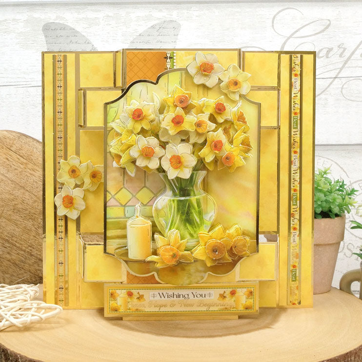 Parure de décoration printanière - Belles jonquilles