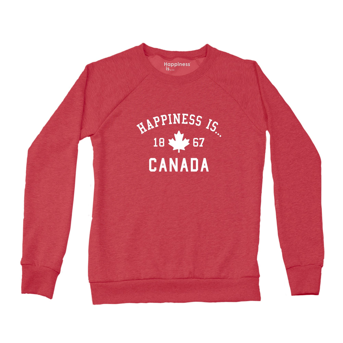 Women's Canada 1867 Crew Sweatshirt, Chili