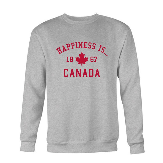 Men’s Canada 1867 Crew Sweatshirt, Heather Grey