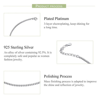 The Essential 925 Sterling Silver Charm Anklet
