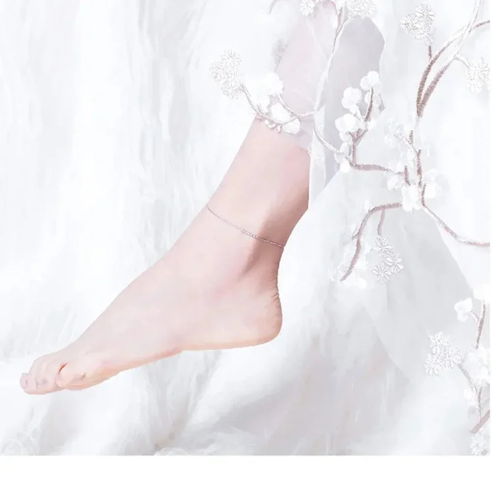 The Essential 925 Sterling Silver Charm Anklet