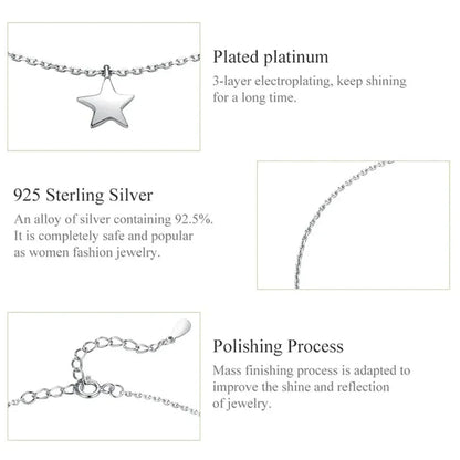 The Essential 925 Sterling Silver Charm Anklet