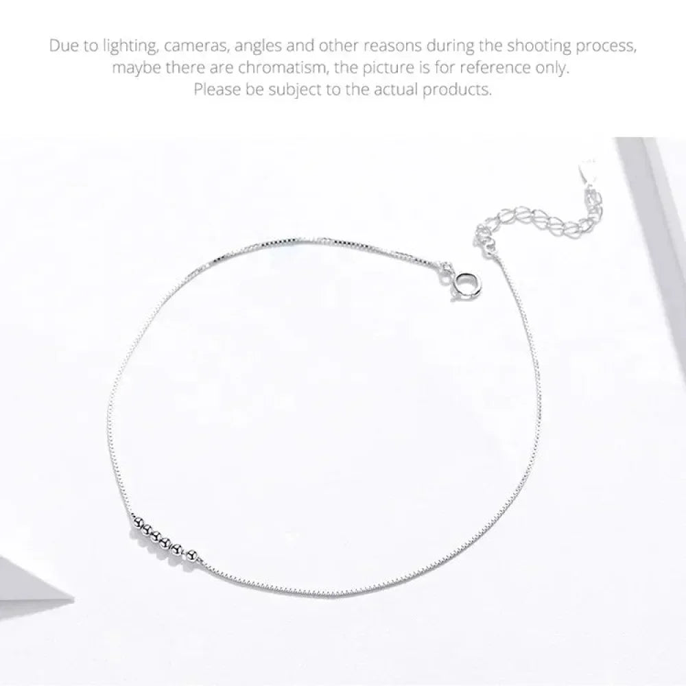 The Essential 925 Sterling Silver Charm Anklet