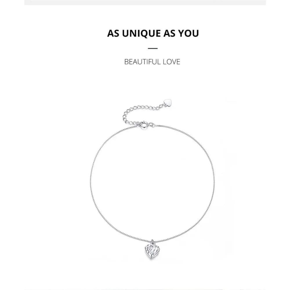 The Essential 925 Sterling Silver Charm Anklet