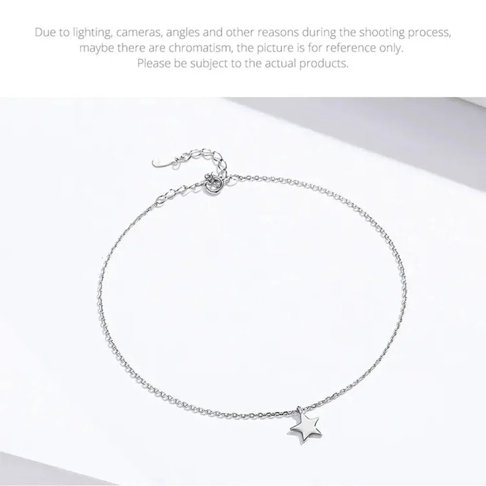 The Essential 925 Sterling Silver Charm Anklet