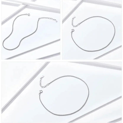 The Essential 925 Sterling Silver Charm Anklet
