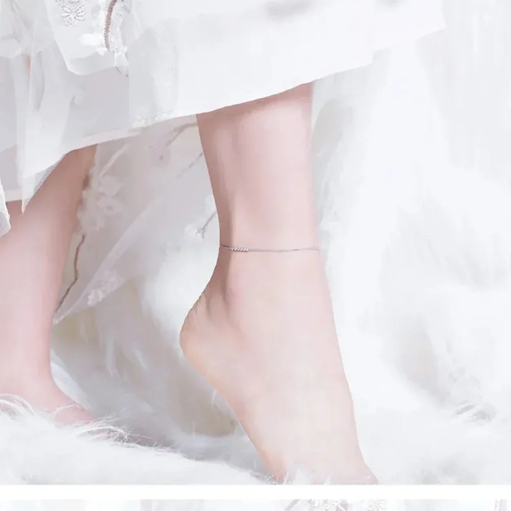 The Essential 925 Sterling Silver Charm Anklet