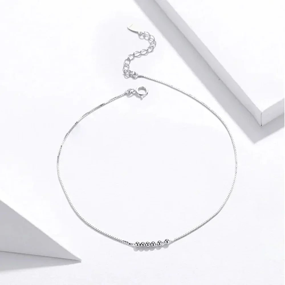 The Essential 925 Sterling Silver Charm Anklet