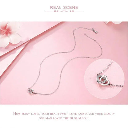 925 Sterling Silver Heart Pendant Necklace - Perfect Valentine'S Day Gift