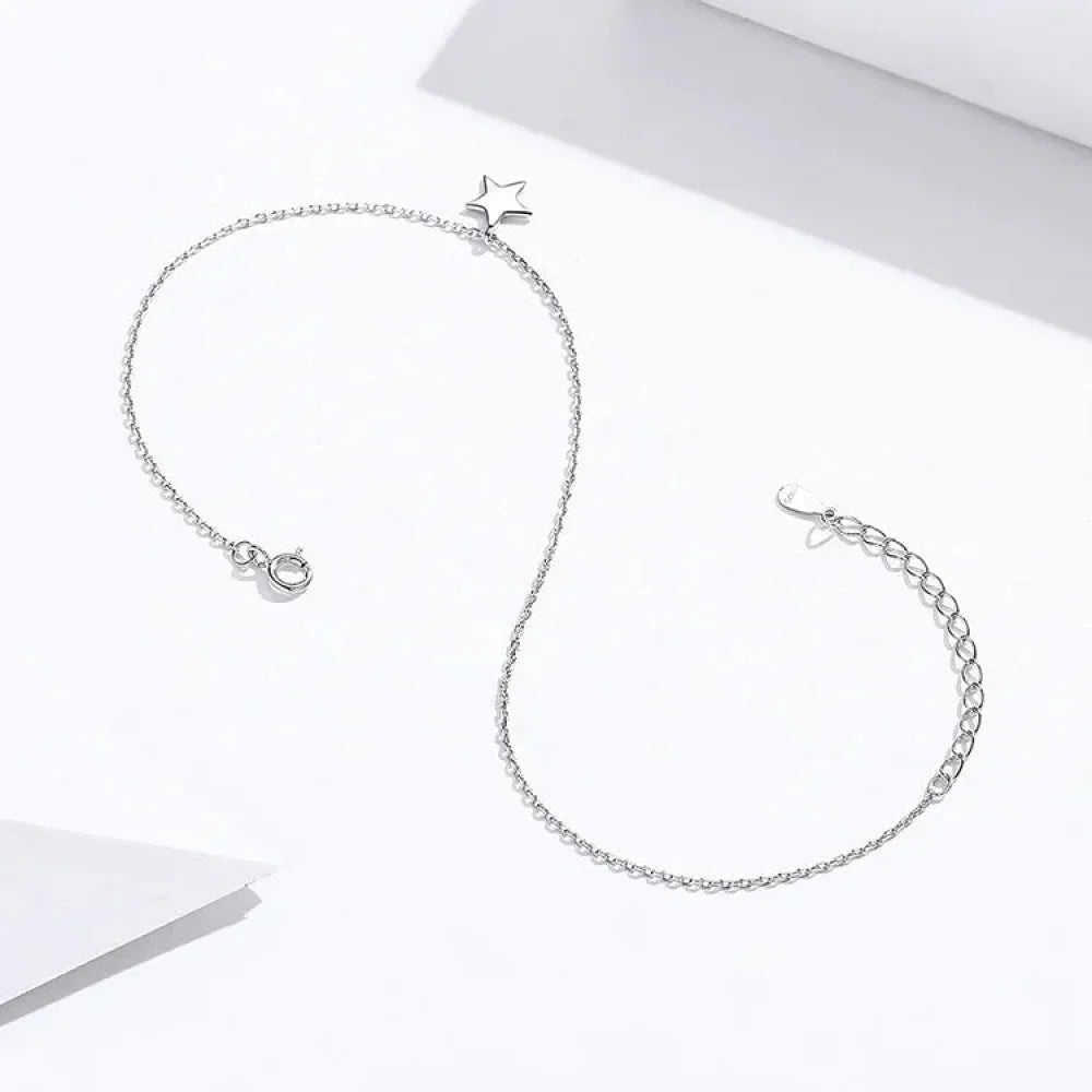 The Essential 925 Sterling Silver Charm Anklet