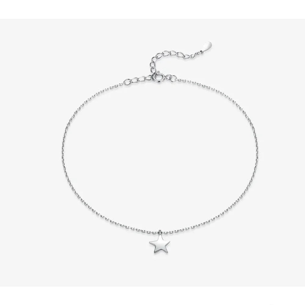 The Essential 925 Sterling Silver Charm Anklet
