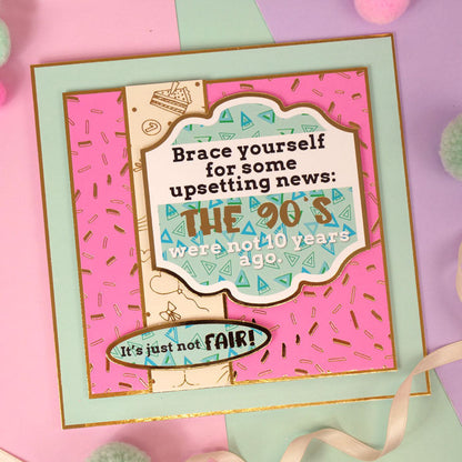 Feuille de décoration Hunkydory Humour - Qui compte ?