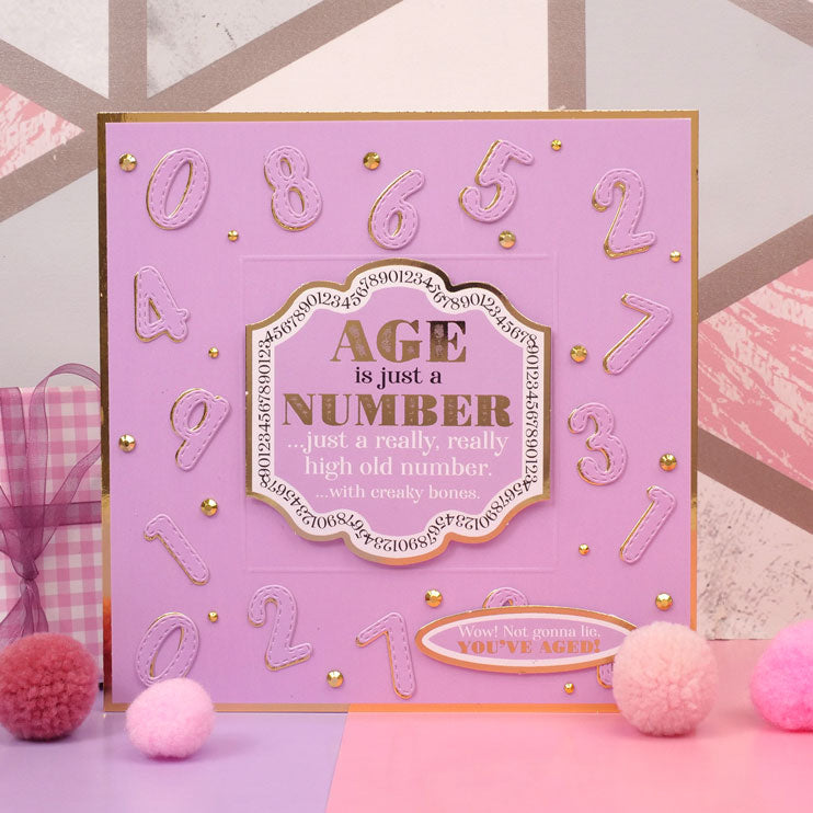 Feuille de décoration Hunkydory Humour - Qui compte ?