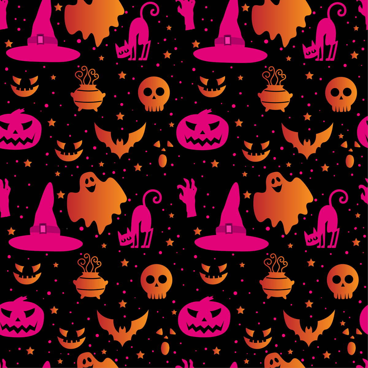 Motif d'Halloween Spooky 2 pour vinyle thermocollant