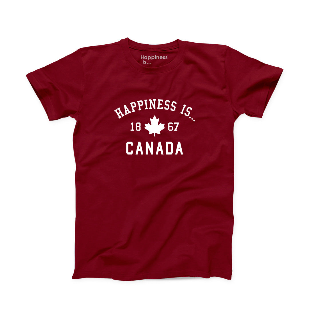 Youth Canada 1867 T-Shirt, Red
