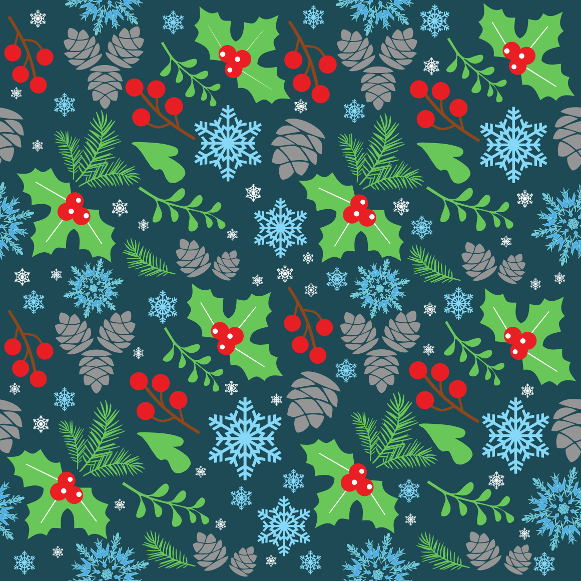 HTV artisanal Houx - Motif de Noël 3