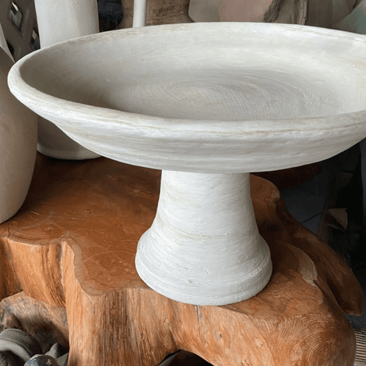 Saladier de présentation sur pied - Terracotta