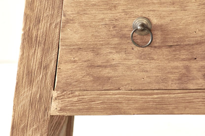 Console A frame en teck recyclé - 2 tiroirs
