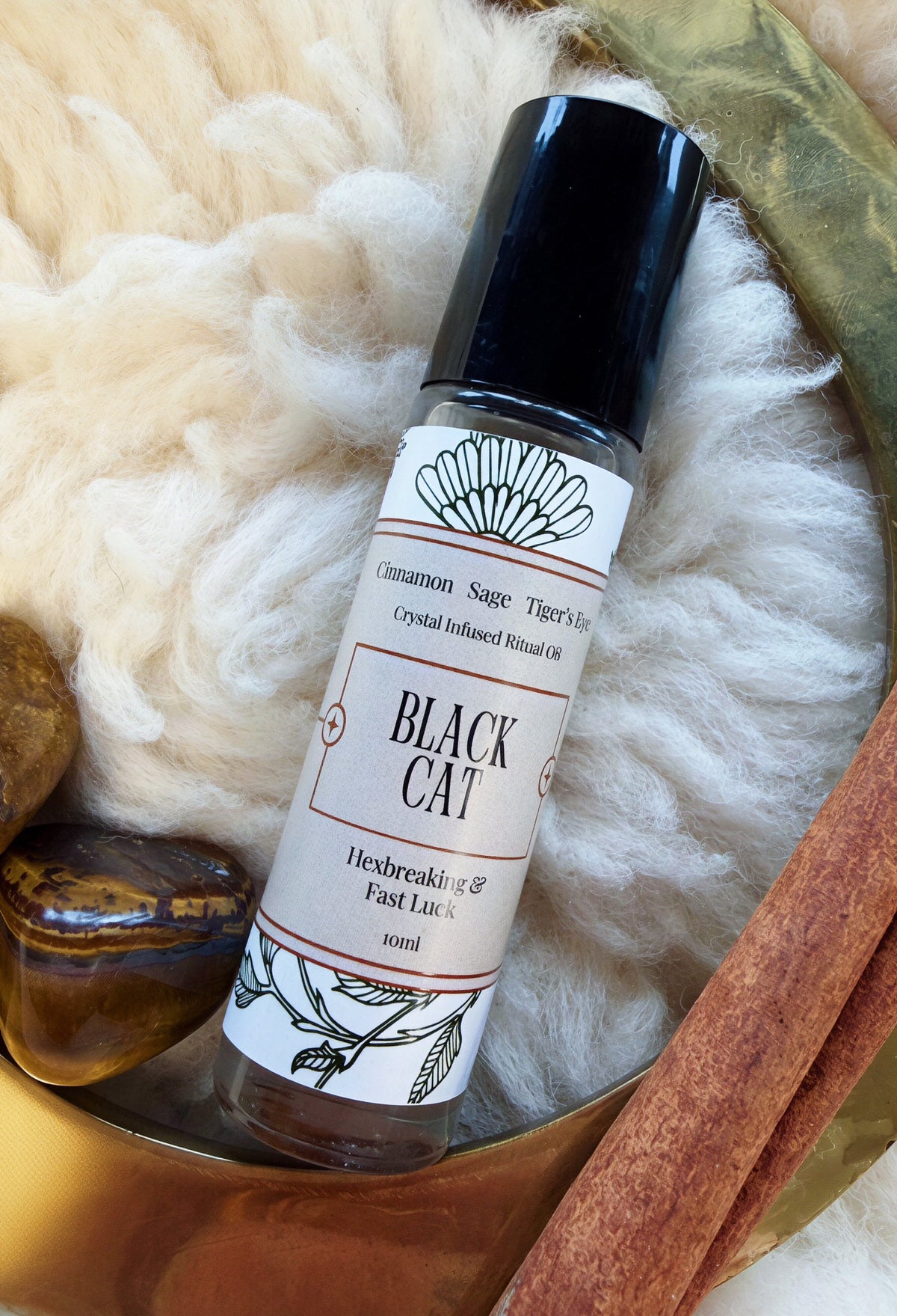Black Cat Crystal Infused Ritual Oil