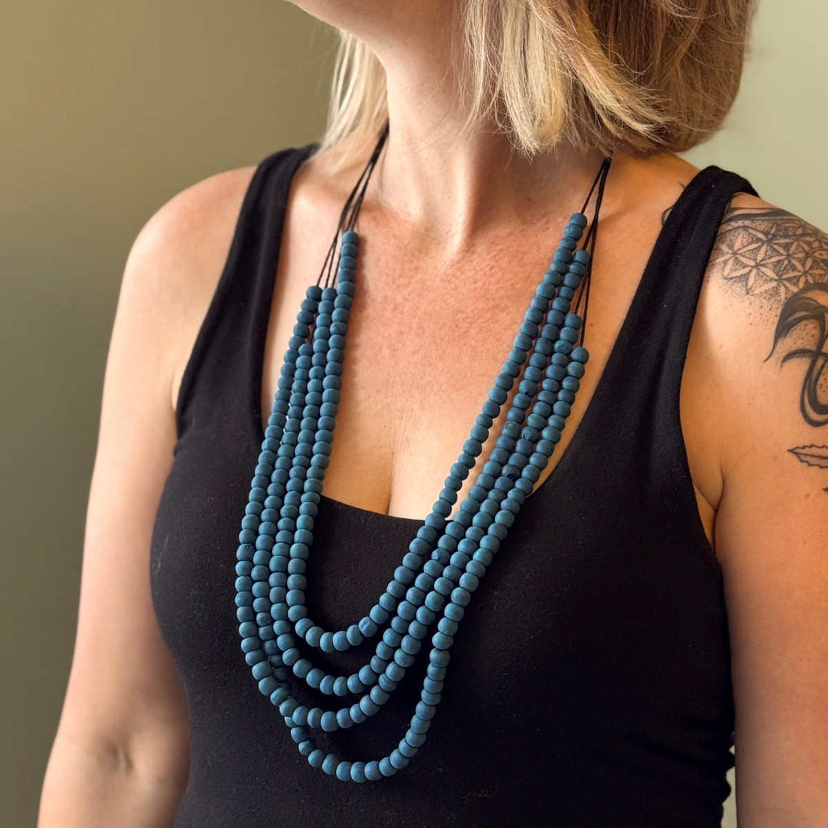 Multi Strand Bead Necklace