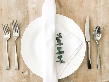 Mini-tiges d'eucalyptus - Lot de sets de table