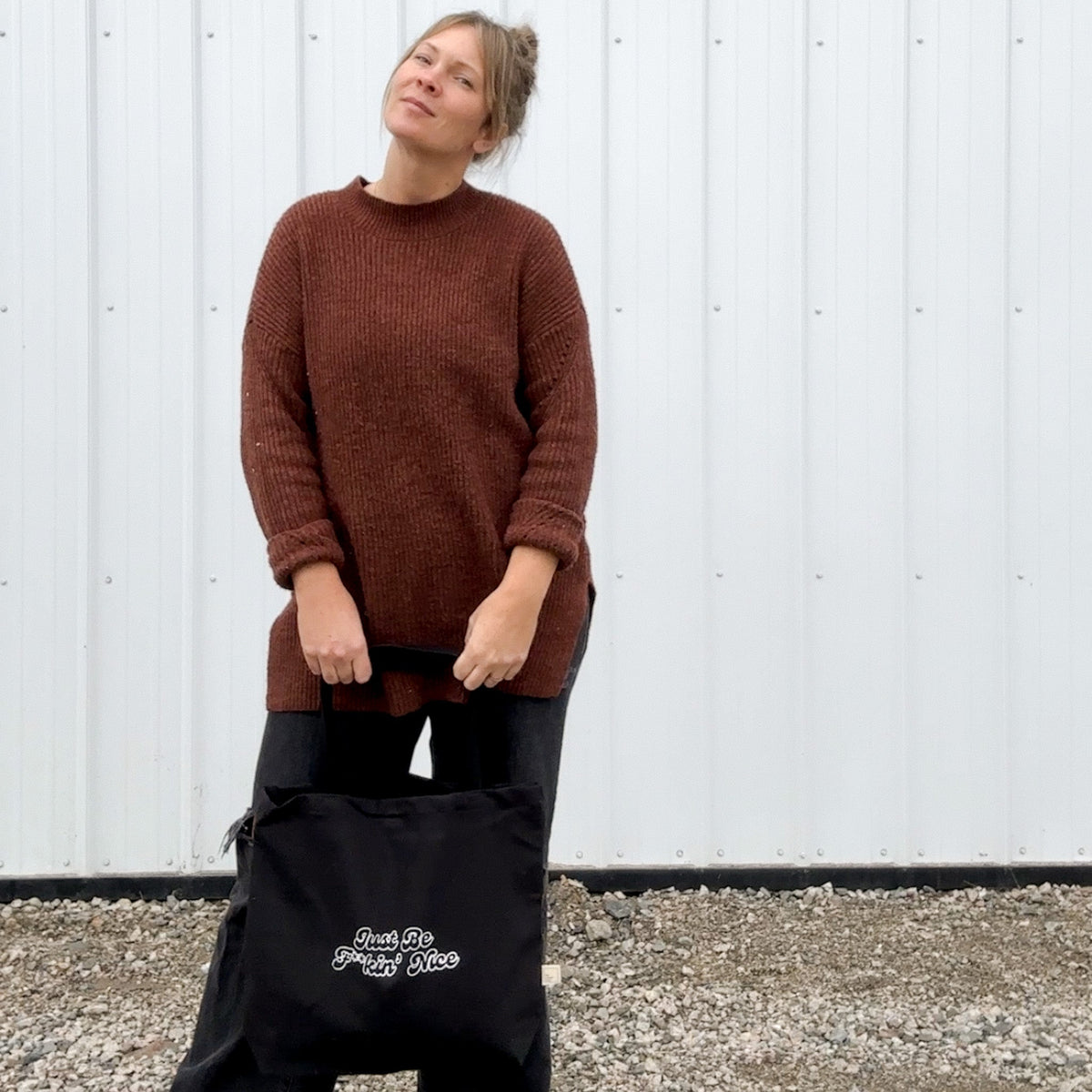Le tote bag Just Be F**kin' Nice