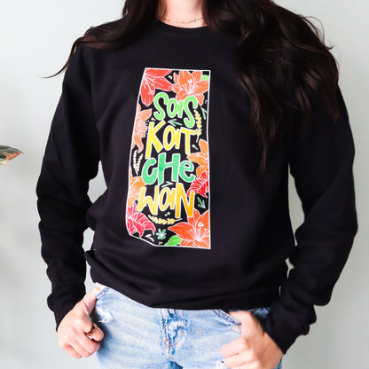 Saskatchewan Grow Where You Are Planted Sweatshirt ras du cou unisexe | Vêtements Sask