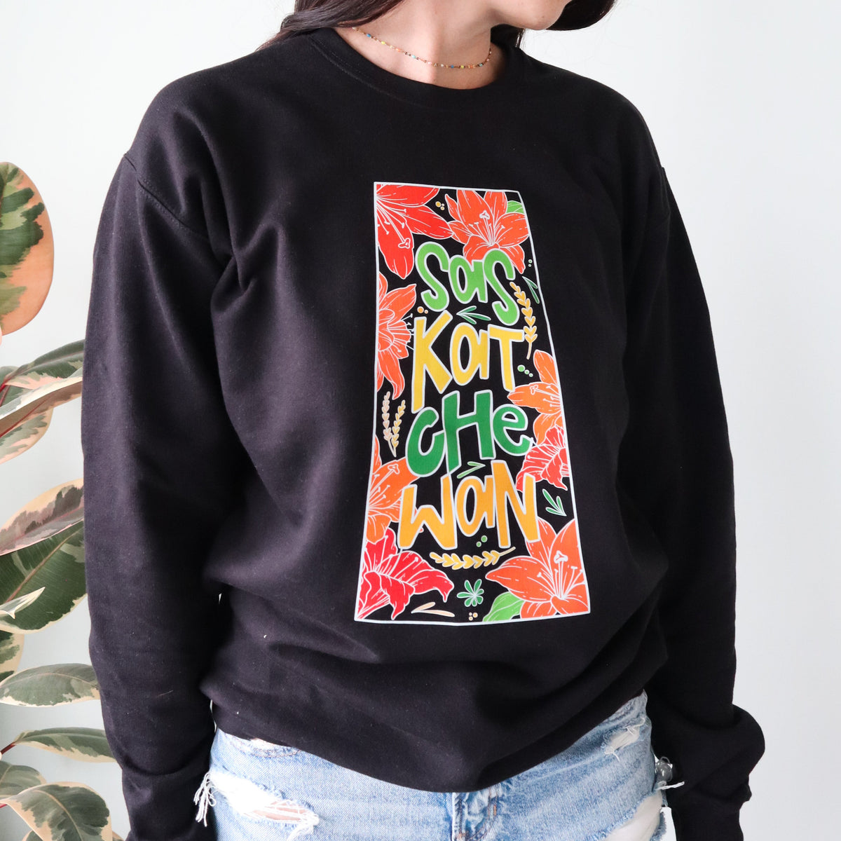Saskatchewan Grow Where You Are Planted Sweatshirt ras du cou unisexe | Vêtements Sask